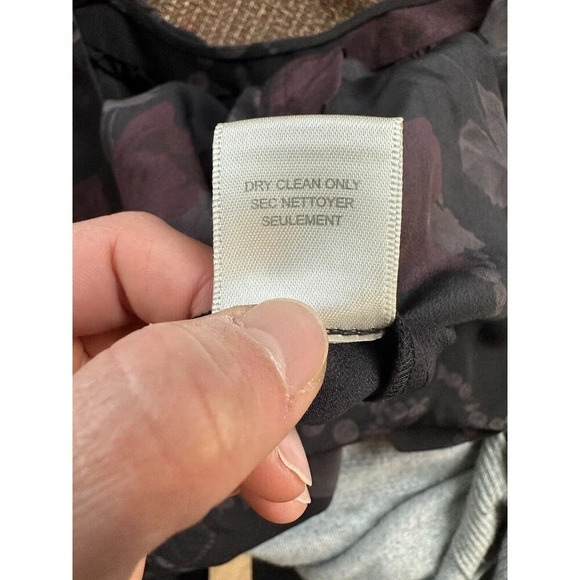 Rebecca‎ Taylor Women’s Mini Dress Size 2 Floral Dark Romantic Fairy Grunge Silk - Picture 7 of 11